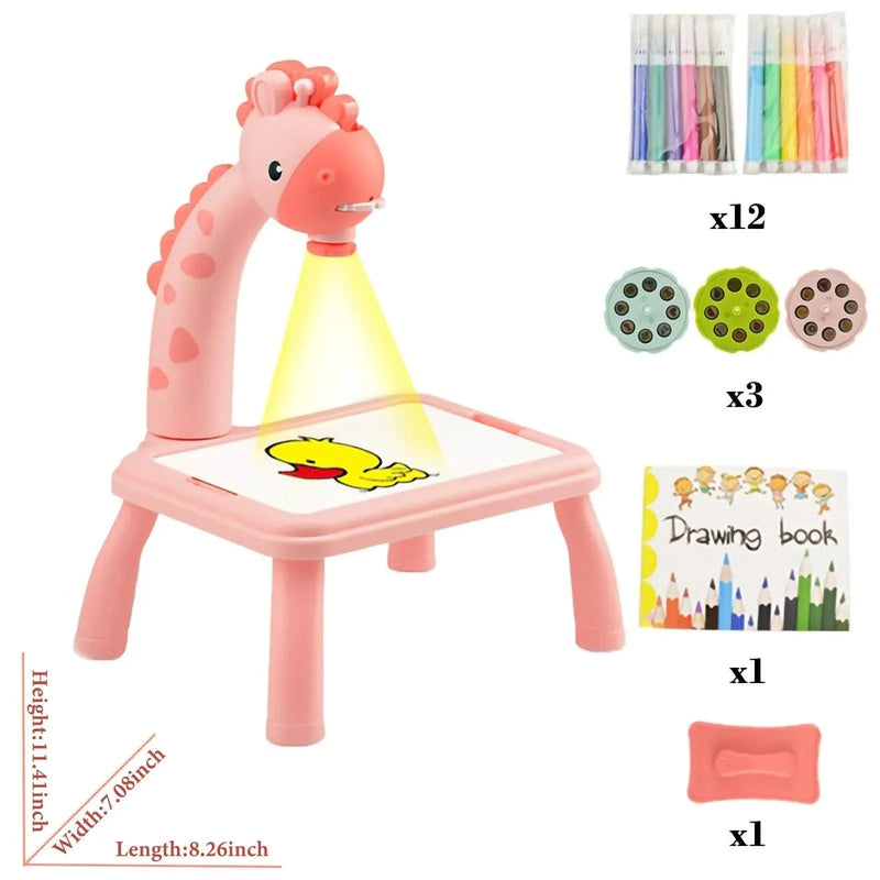 Mesa com Projetor de Led Desenhos Interativos
