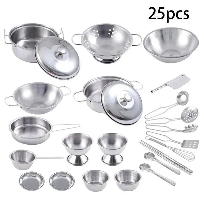 Kit cozinha infantil inox - 25 Peças