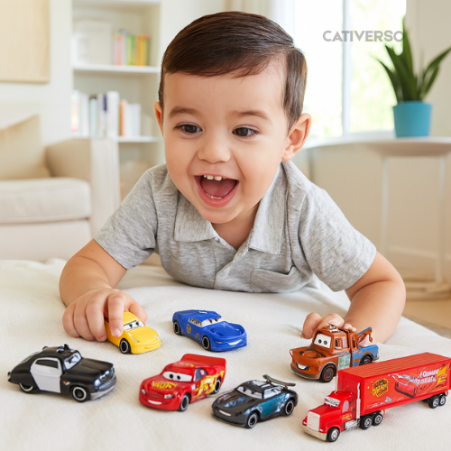 Kit Carros Relâmpagos McQueen com Caminhão