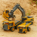 Escavadeiras e Caminhão de Controle Remoto