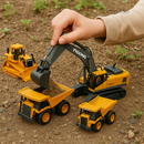 Escavadeiras e Caminhão de Controle Remoto
