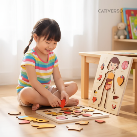Quebra-cabeça Corpo Humano Educativo