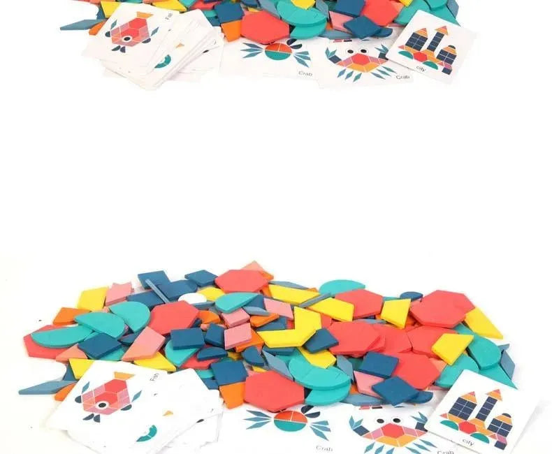Quebra-Cabeça Educativo 3D Montessori - 180 Peças