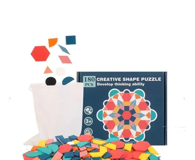 Quebra-Cabeça Educativo 3D Montessori - 180 Peças