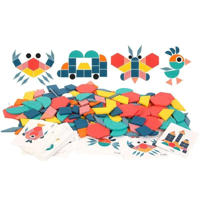 Quebra-Cabeça Educativo 3D Montessori - 180 Peças