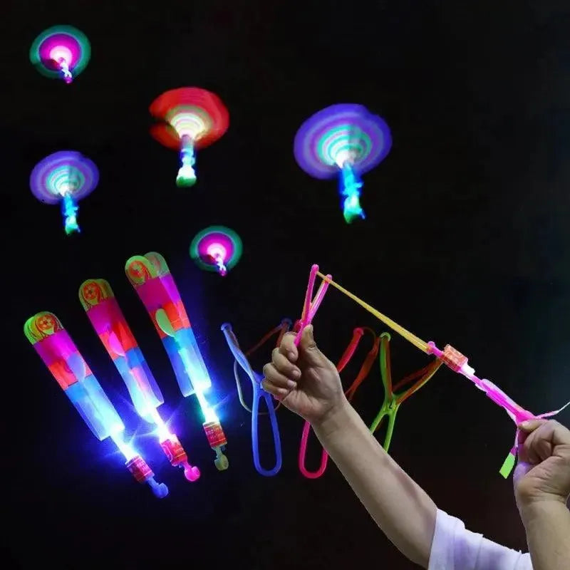 Kit Helicóptero Iluminado com Lançador