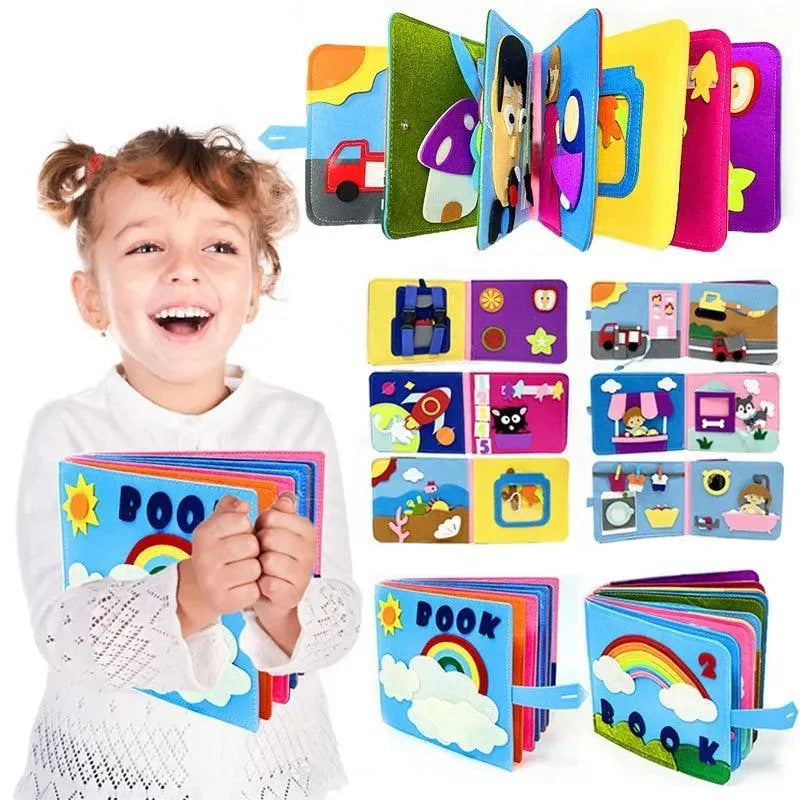 Livro Infantil Sensorial Montessori