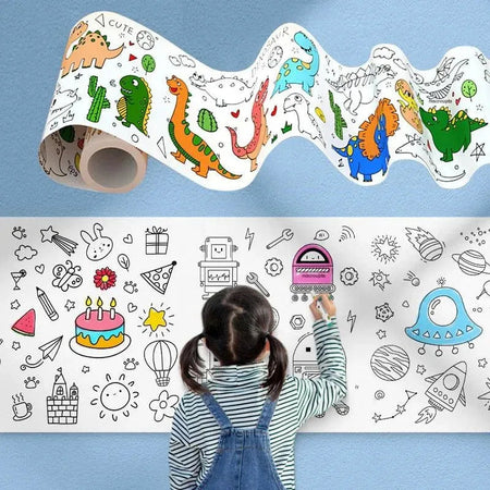 Bobina Criativa de Desenhos (3 Metros de Muitos Desenhos)