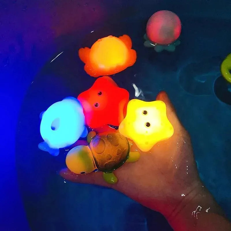 Kit Banho Interativo - Bichinhos Brilhantes de LED