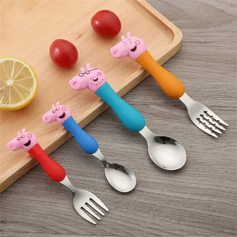 Talheres Garfo Colher Peppa Pig