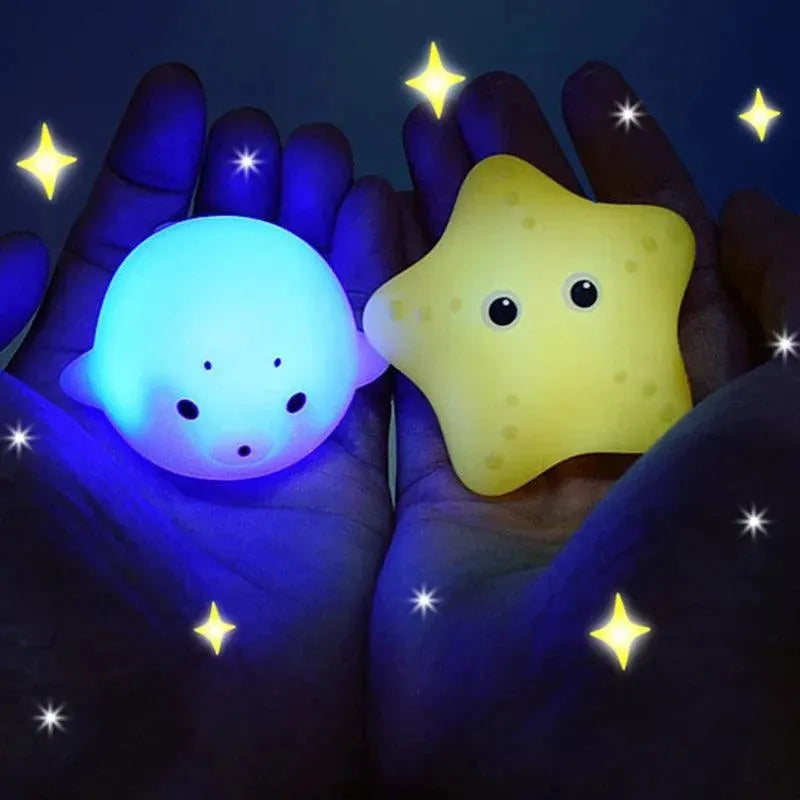 Kit Banho Interativo - Bichinhos Brilhantes de LED