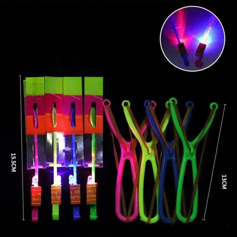 Kit Helicóptero Iluminado com Lançador