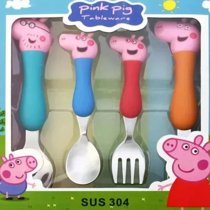 Talheres Garfo Colher Peppa Pig