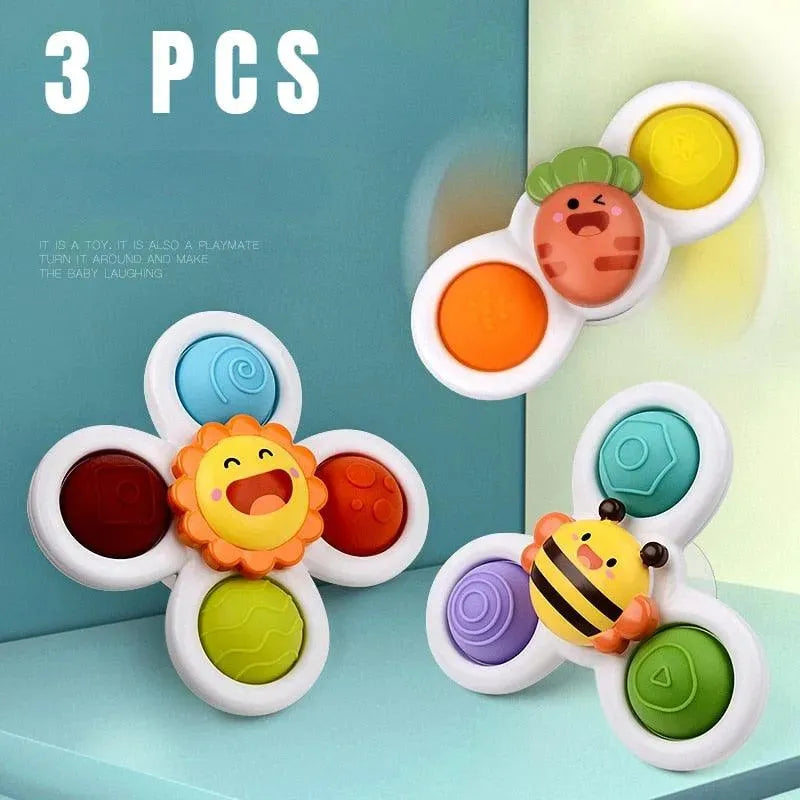 SPIN POP - KIT 3 Un - Brinquedos Giratórios Interativos