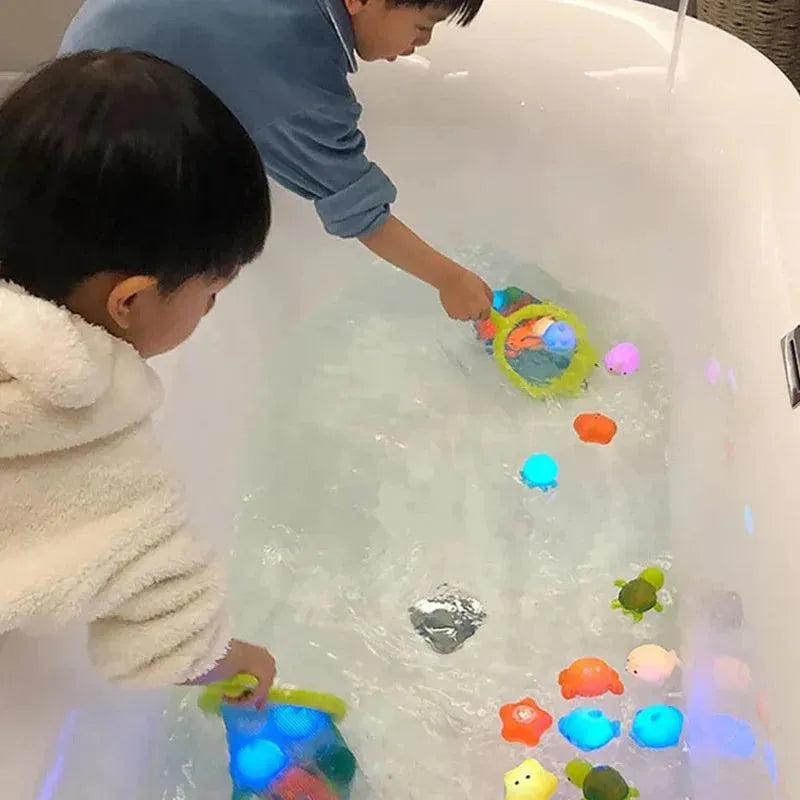 Kit Banho Interativo - Bichinhos Brilhantes de LED