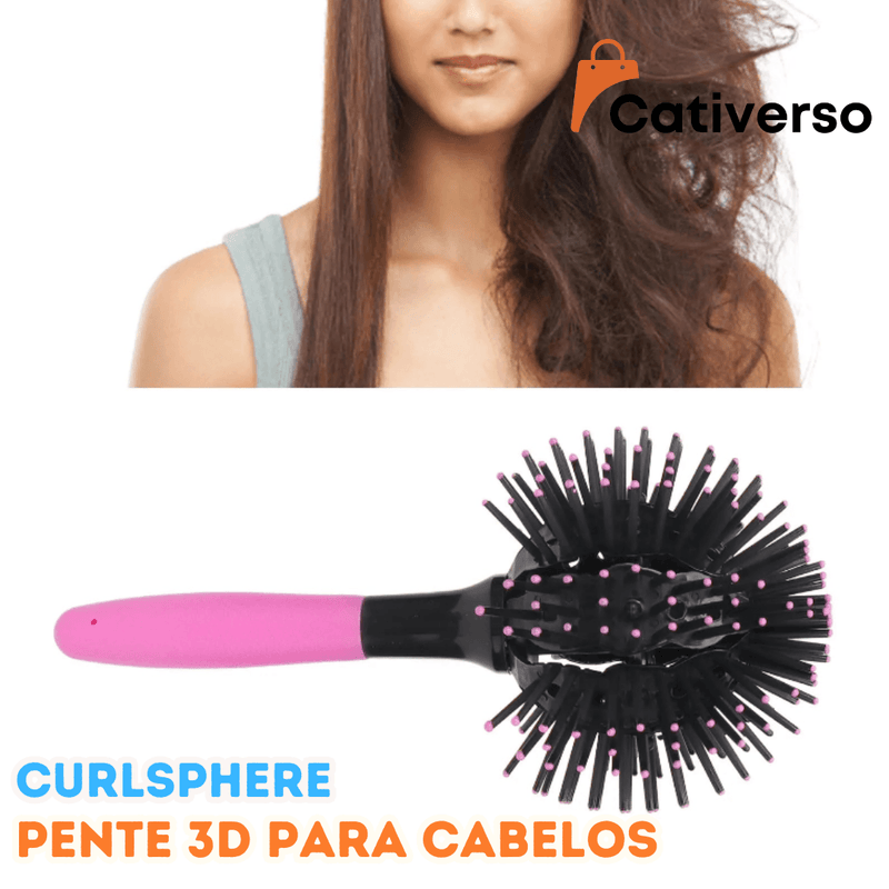 CurlSphere - Pente 3D para Cabelos