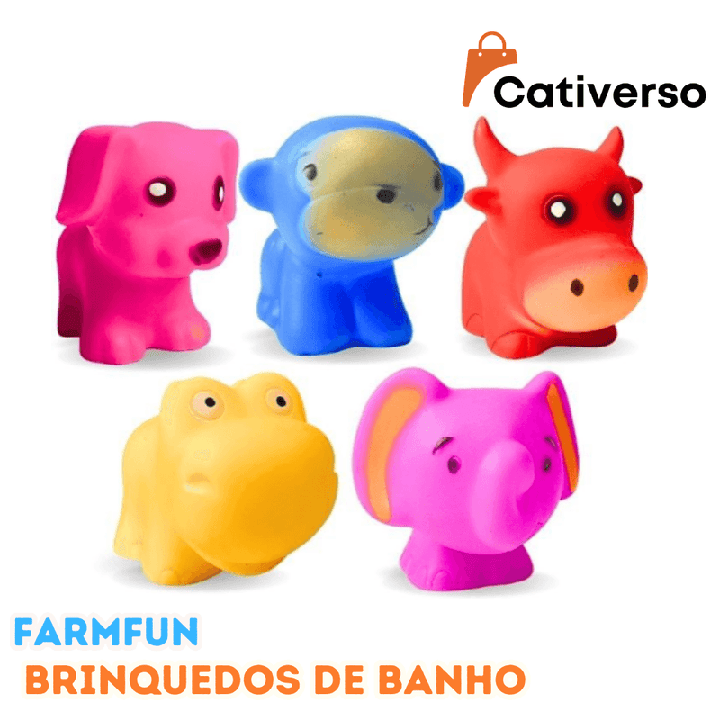 FarmFun - Kit de Brinquedos de Banho para Bebês