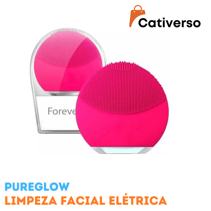 PureGlow - Esponja de limpeza facial elétrica