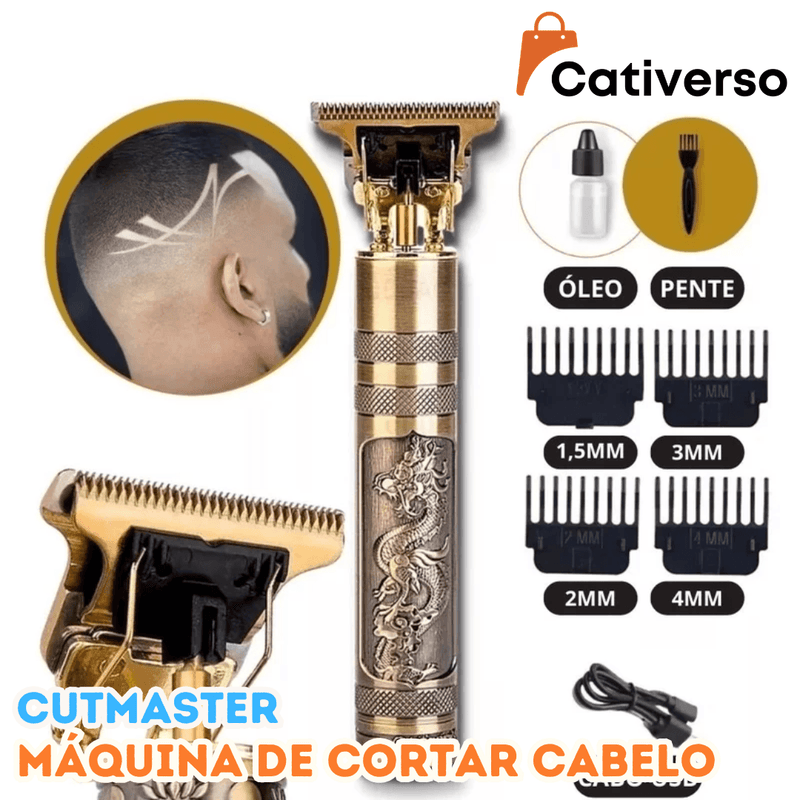 CutMaster - Máquina de Cortar Cabelo e Barba