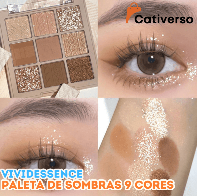 VividEssence - Paleta de Sombras 9 Cores