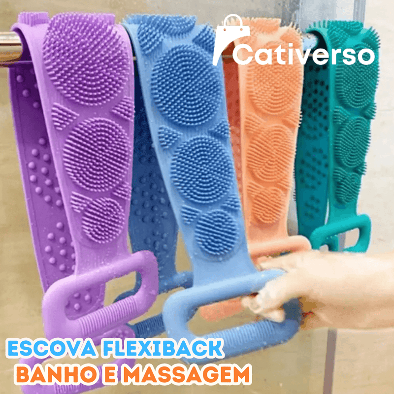 Escova FlexiBack - Silicone para Banho e Massagem