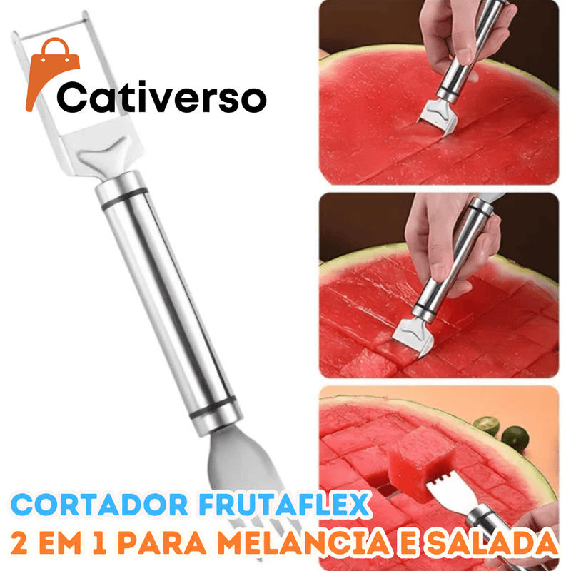 Cortador FrutaFlex - 2 em 1 para Melancia e Salada