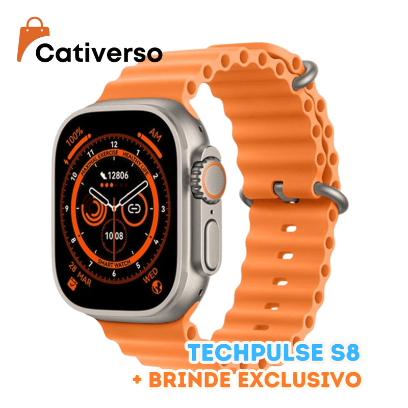 Techpulse S8 - Smartwatch Inteligente Série 8 + Brinde Exclusivo - Últimas Unidades