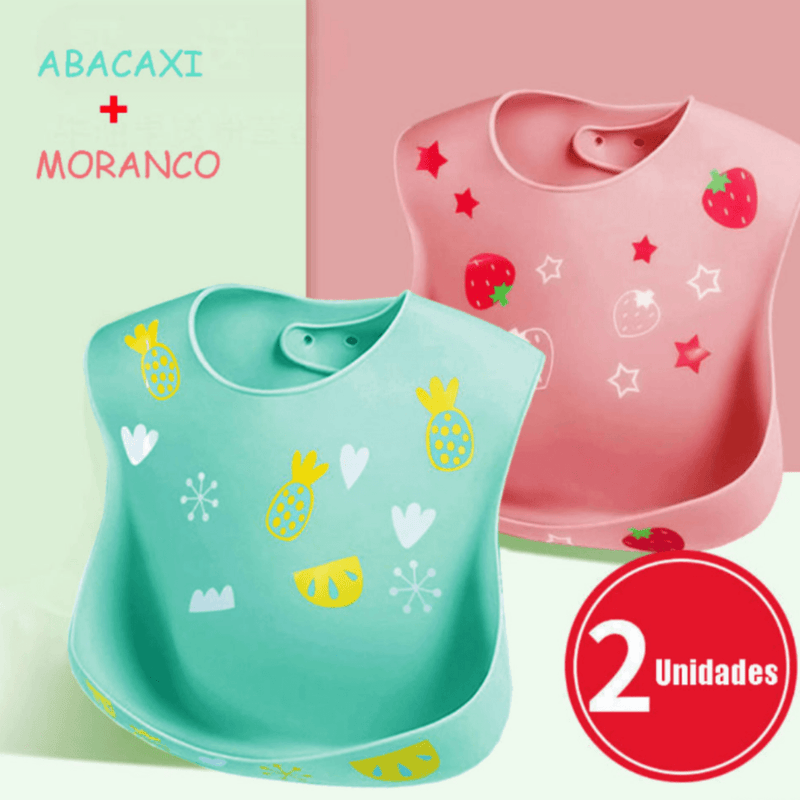 BibBaby - Babador de Silicone Impermeável Infantil: