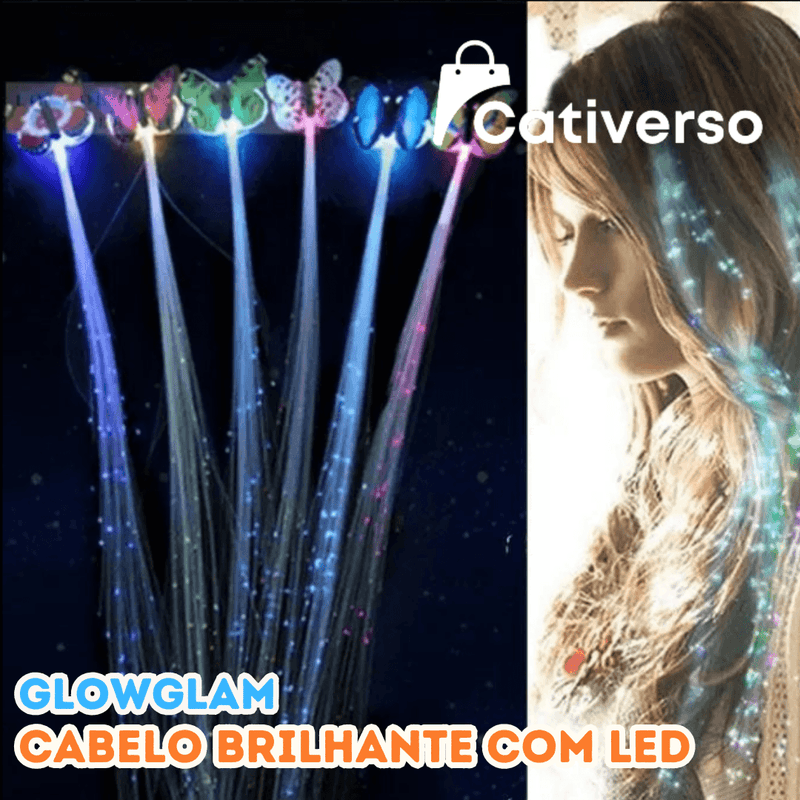 GlowGlam - Cabelo Brilhante com LED