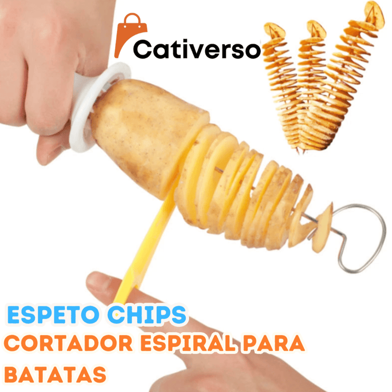 Espeto Chips - Cortador Espiral para Batatas