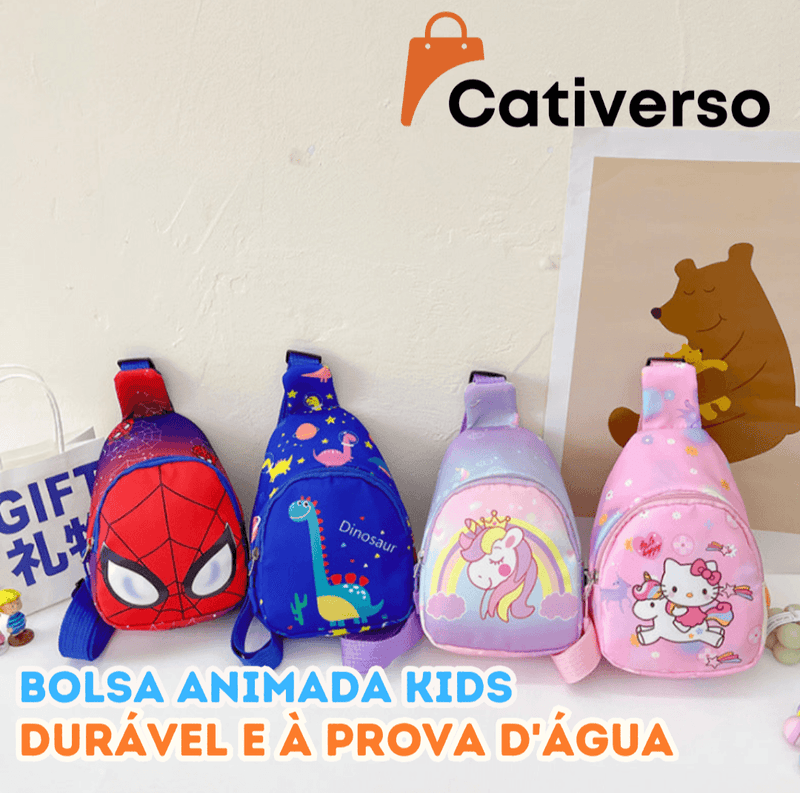 Bolsa Animada Kids - Durável e À Prova D'água