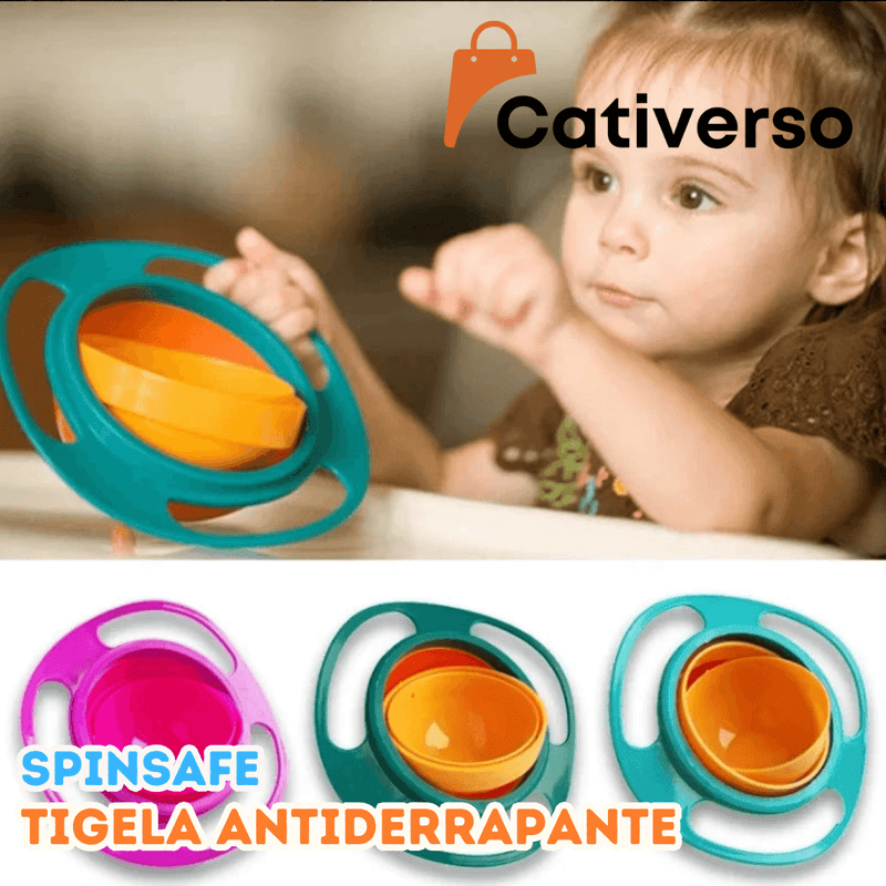 SpinSafe - Tigela Antiderrapante com Giro 360º