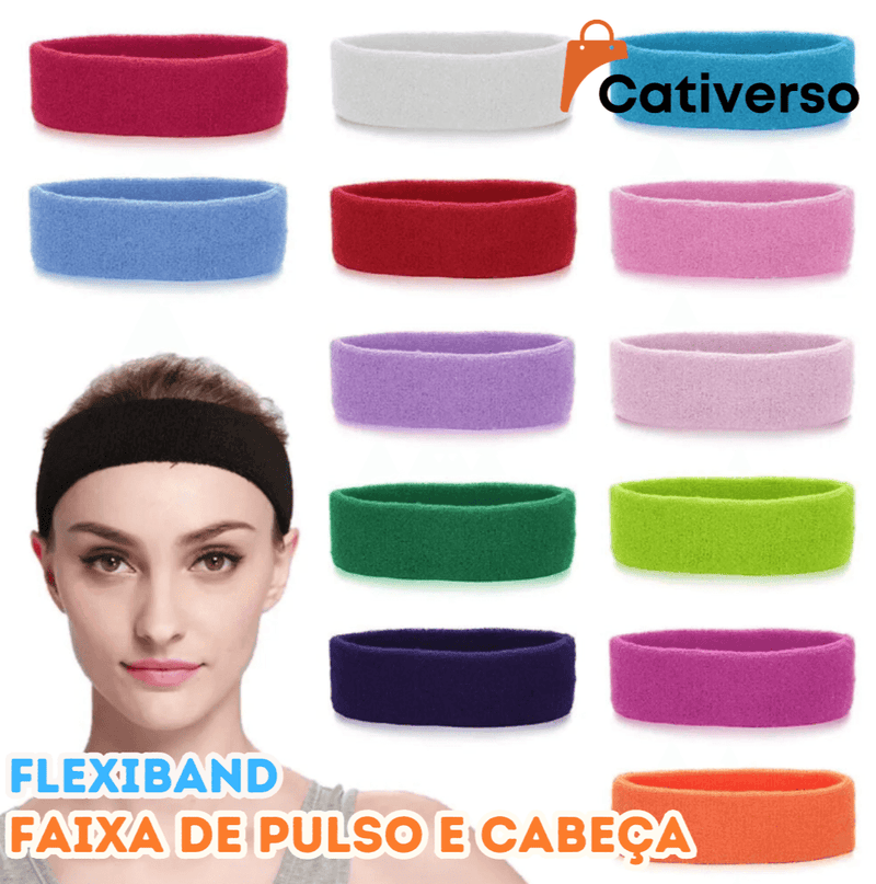 FlexiBand - Faixa de Pulso e Cabeça em Algodão