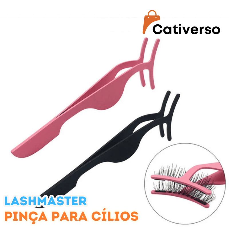 LashMaster - Pinça Profissional para Cílios - Kit com 2