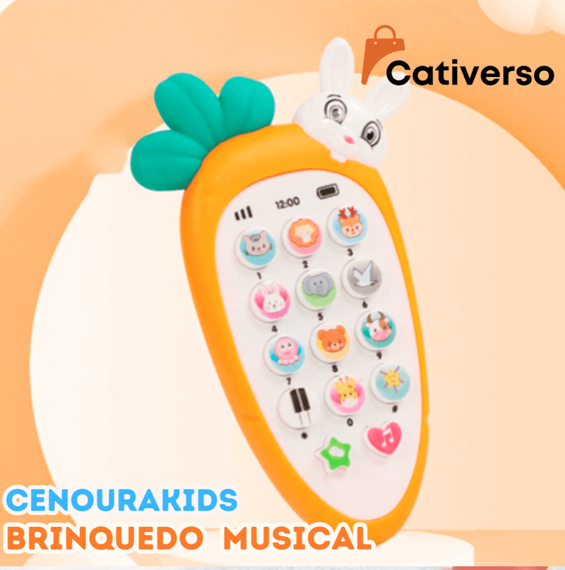 CenouraKids - Brinquedo Cartoon Musical para Educação Infantil