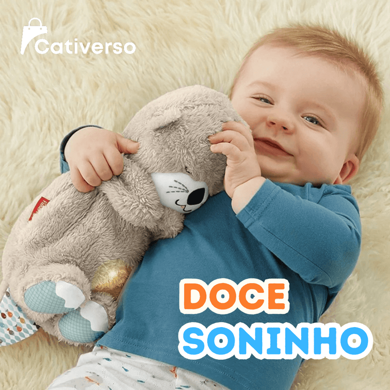 Doce Soninho - Ursinho de Pelúcia que Respira e Toca Musiquinha