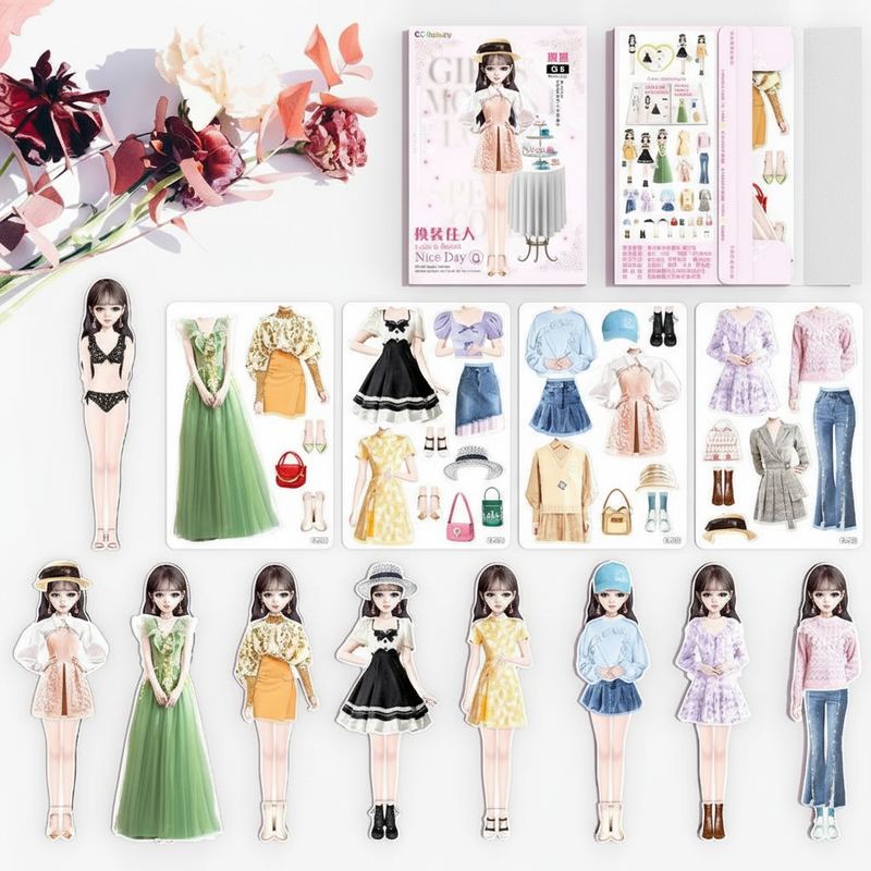 Magic Dress – Boneca Magnética com Roupas Cativerso + Brinde Exclusivo