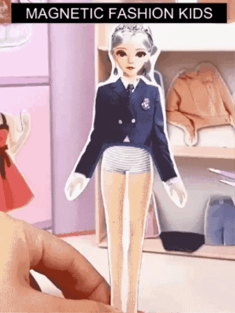 Magic Dress – Boneca Magnética com Roupas Cativerso + Brinde Exclusivo
