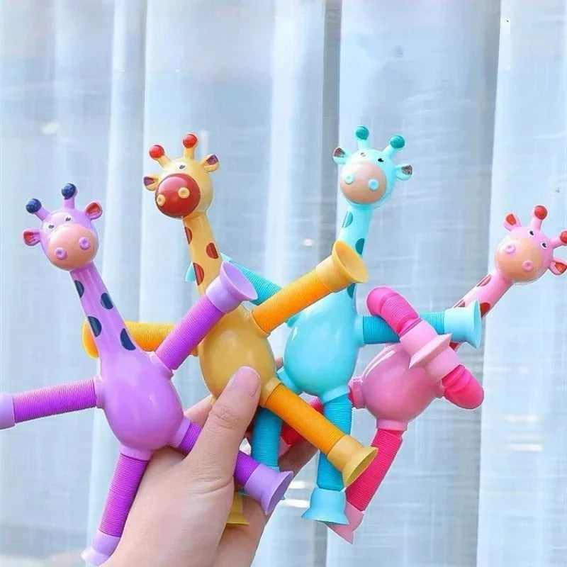 GiraFun - Kit com 4 Girafinhas com Ventosa + Brinde Exclusivo