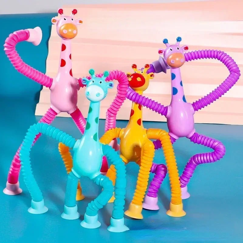 GiraFun - Kit com 4 Girafinhas com Ventosa + Brinde Exclusivo