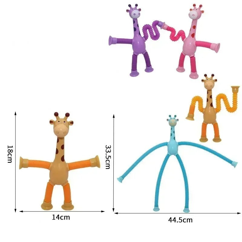 GiraFun - Kit com 4 Girafinhas com Ventosa + Brinde Exclusivo