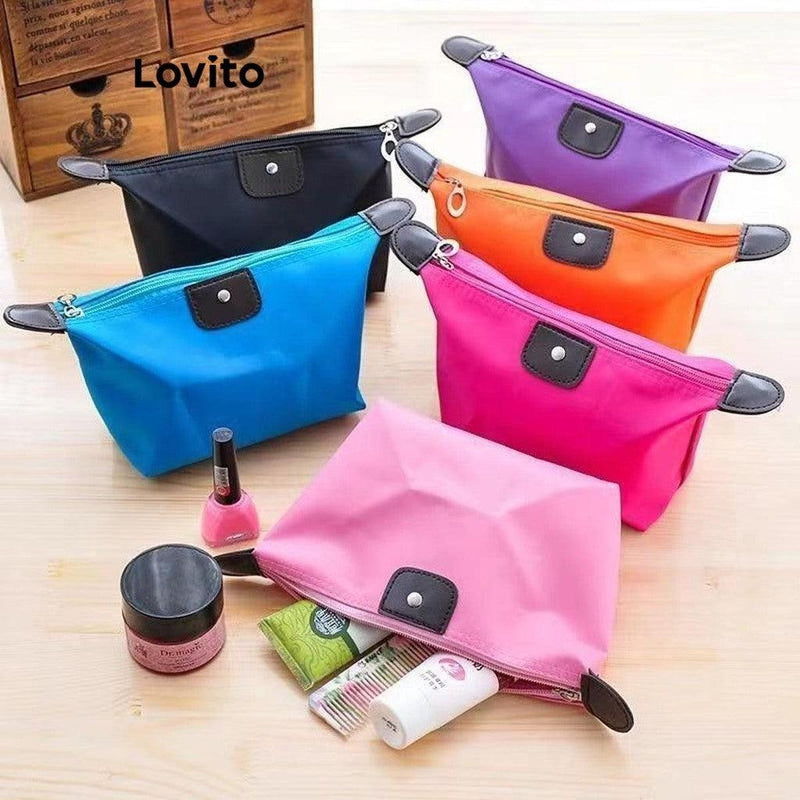 GlamZip - Bolsa Cosmética Casual com Zíper