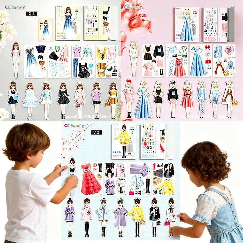 Magic Dress – Boneca Magnética com Roupas Cativerso + Brinde Exclusivo